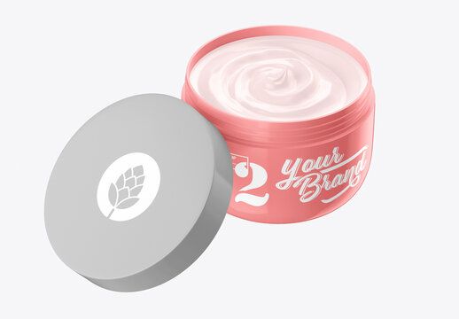Cosmetic Cream Jar mockup