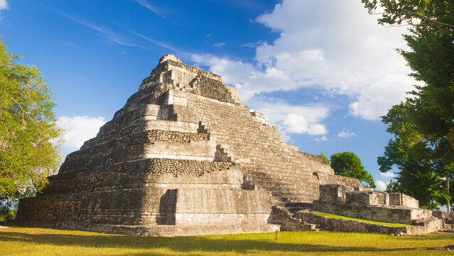 In the ruins of the ancient Chacchoben