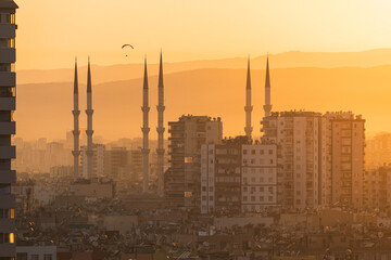 Fototapeta premium In the center of modern Mersin