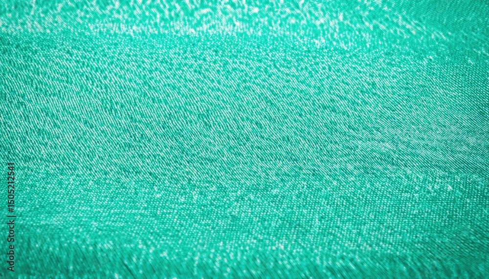 Aufkleber close-up of shiny teal textile texture with diagonal threads and soft sheen for web background, branding element, packaging design, or abstract digital artwork backdrop

