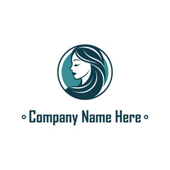 Elegant Woman Silhouette Logo For Beauty And Wellness Brands