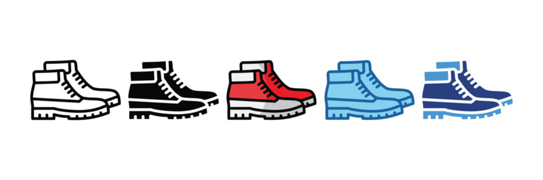 Hiking Boots  Icon Element For Design