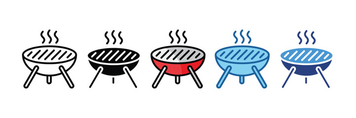 Bbq Grill  Icon Element For Design