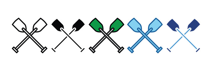 Kayak Paddle  Icon Element For Design