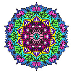 Colorful Mandala Vector_01