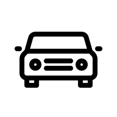 Car line icon. Vector graphics