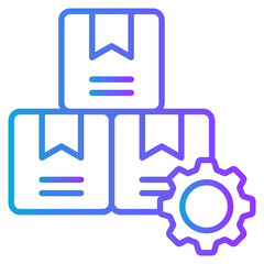 Productivity gradient color icon