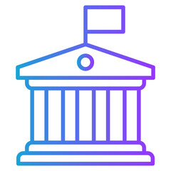 Government gradient color icon