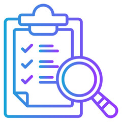 Evaluation gradient color icon