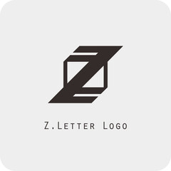 Vector logo design with the letter Z symbol is simple, clear, bold, easy to remember, elegant, easy to apply on a large or small scale