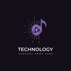 Technology Logo vector design