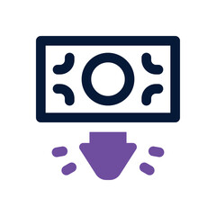 low price duotone icon. Sleek and modern vector icon for websites, mobile apps, marketing materials, and corporate design. Fully scalable and ready to use.