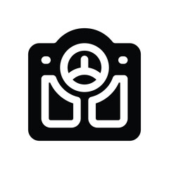 body scale glyph icon. Strong and solid vector icon for websites, mobile interfaces, presentations, and visual branding. High quality and easy to edit.