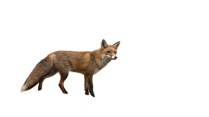 Fototapeta premium red fox isolated on white background