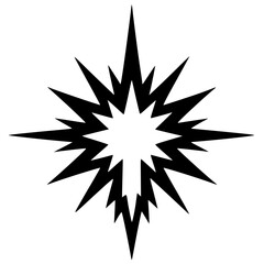 Silhouette of sparks