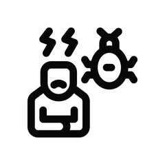 phobia line icon. Clean and minimalist vector icon for websites, mobile apps, presentations, and logos. Fully scalable and customizable for any project.