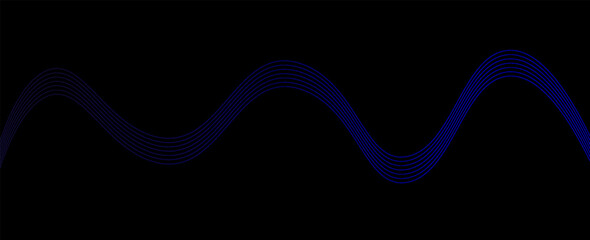 Dynamic sound wave. Design element. Vector illustration