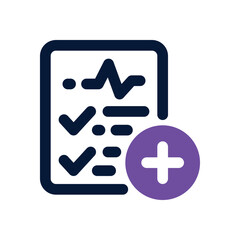 Obraz premium medical test duotone icon. Sleek and modern vector icon for websites, mobile apps, marketing materials, and corporate design. Fully scalable and ready to use.