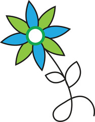 abstract flower vector illustration