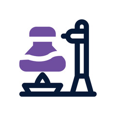 bunsen burner duotone icon. Sleek and modern vector icon for websites, mobile apps, marketing materials, and corporate design. Fully scalable and ready to use.