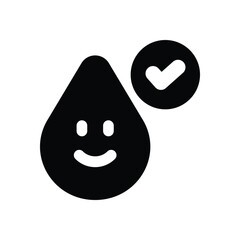 good cholesterol glyph icon. Strong and solid vector icon for websites, mobile interfaces, presentations, and visual branding. High quality and easy to edit.