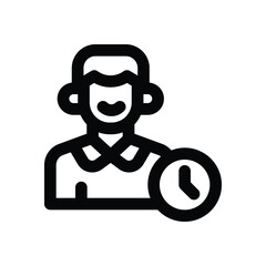 dedication line icon. Clean and minimalist vector icon for websites, mobile apps, presentations, and logos. Fully scalable and customizable for any project.