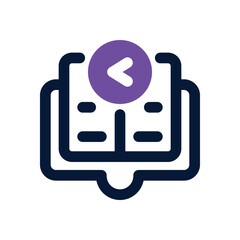learn more duotone icon. Sleek and modern vector icon for websites, mobile apps, marketing materials, and corporate design. Fully scalable and ready to use.