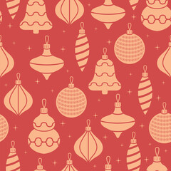 Seamless pattern of Christmas lights