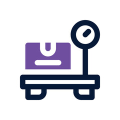 weight scale duotone icon. Sleek and modern vector icon for websites, mobile apps, marketing materials, and corporate design. Fully scalable and ready to use.