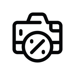 camera line icon. Clean and minimalist vector icon for websites, mobile apps, presentations, and logos. Fully scalable and customizable for any project.