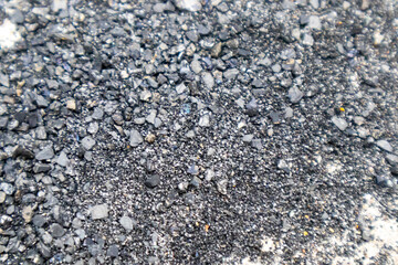 Gravel and sandstone on the outdoor walkway