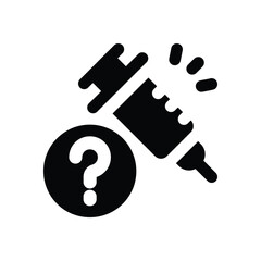 side effect glyph icon. Strong and solid vector icon for websites, mobile interfaces, presentations, and visual branding. High quality and easy to edit.