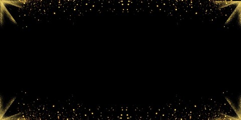 Vector illustration featuring a luxurious look with a black background and gold accents 003