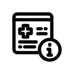 Fototapeta premium information line icon. Clean and minimalist vector icon for websites, mobile apps, presentations, and logos. Fully scalable and customizable for any project.