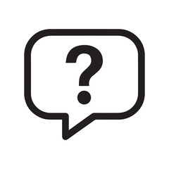 Question Mark in Speech Bubble Icon