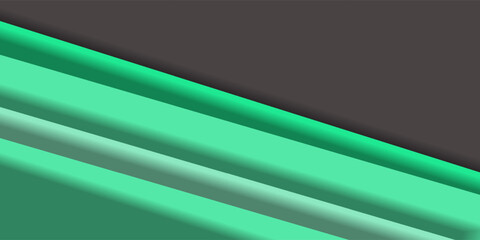 Obraz premium Turquoise Green and Black background vector overlapping on dark space for background design, eps10