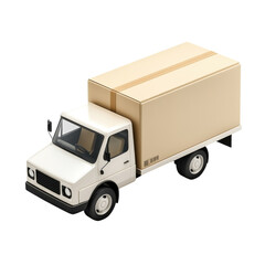 Swift delivery a promise kept on wheels box truck ready to serve logistic on transparent background