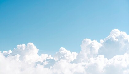 Blue Sky with White Clouds Background