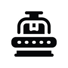Fototapeta premium conveyor glyph icon. Strong and solid vector icon for websites, mobile interfaces, presentations, and visual branding. High quality and easy to edit.