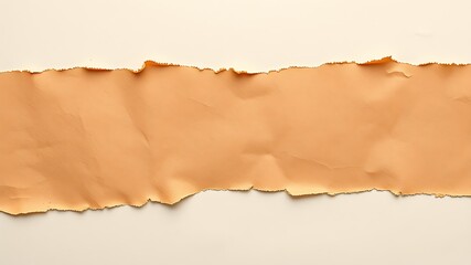 Torn Peach-Colored Paper Texture A Grunge Design Element