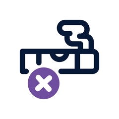 no smoking duotone icon. Sleek and modern vector icon for websites, mobile apps, marketing materials, and corporate design. Fully scalable and ready to use.