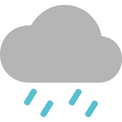 A Minimalist Rainy Icon