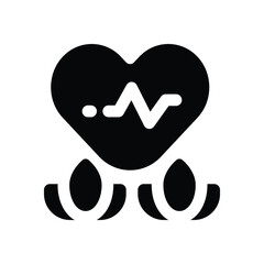 wellness glyph icon. Strong and solid vector icon for websites, mobile interfaces, presentations, and visual branding. High quality and easy to edit.