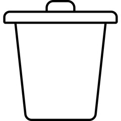 A Minimalist Recycle Bin Symbol