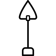 A Clean Shovel Outline