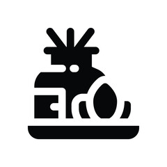 aroma therapy glyph icon. Strong and solid vector icon for websites, mobile interfaces, presentations, and visual branding. High quality and easy to edit.