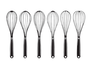 minimalist whisk line art perfect for culinary projects