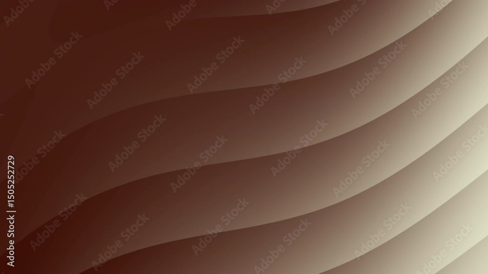 Poster abstract wavy brown lines form a smooth, elegant background with a gradient effect, abstract texture