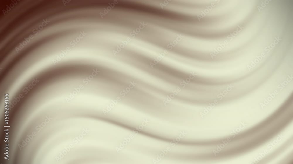 Poster a soft, flowing abstract background with smooth brown and beige wave patterns and a blurred gradient