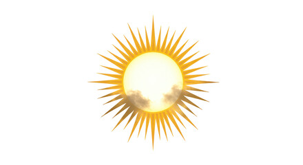 Isolated Sun with Rays